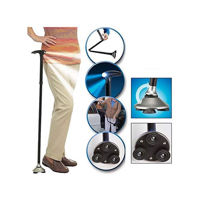 As Seen On Tv Sturdy Folding Cane Trusty Cane With Light