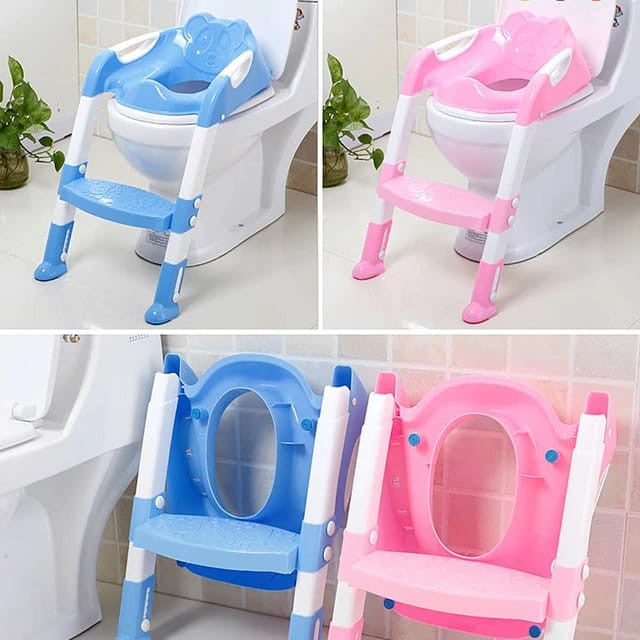 Multifunctional Baby Potty Toilet Training Seat with Folding Ladder