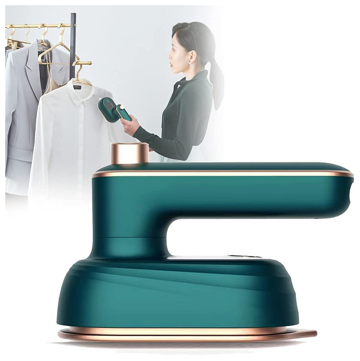 Compact and Portable Mini Steam Iron: Wrinkle-Free Anywhere