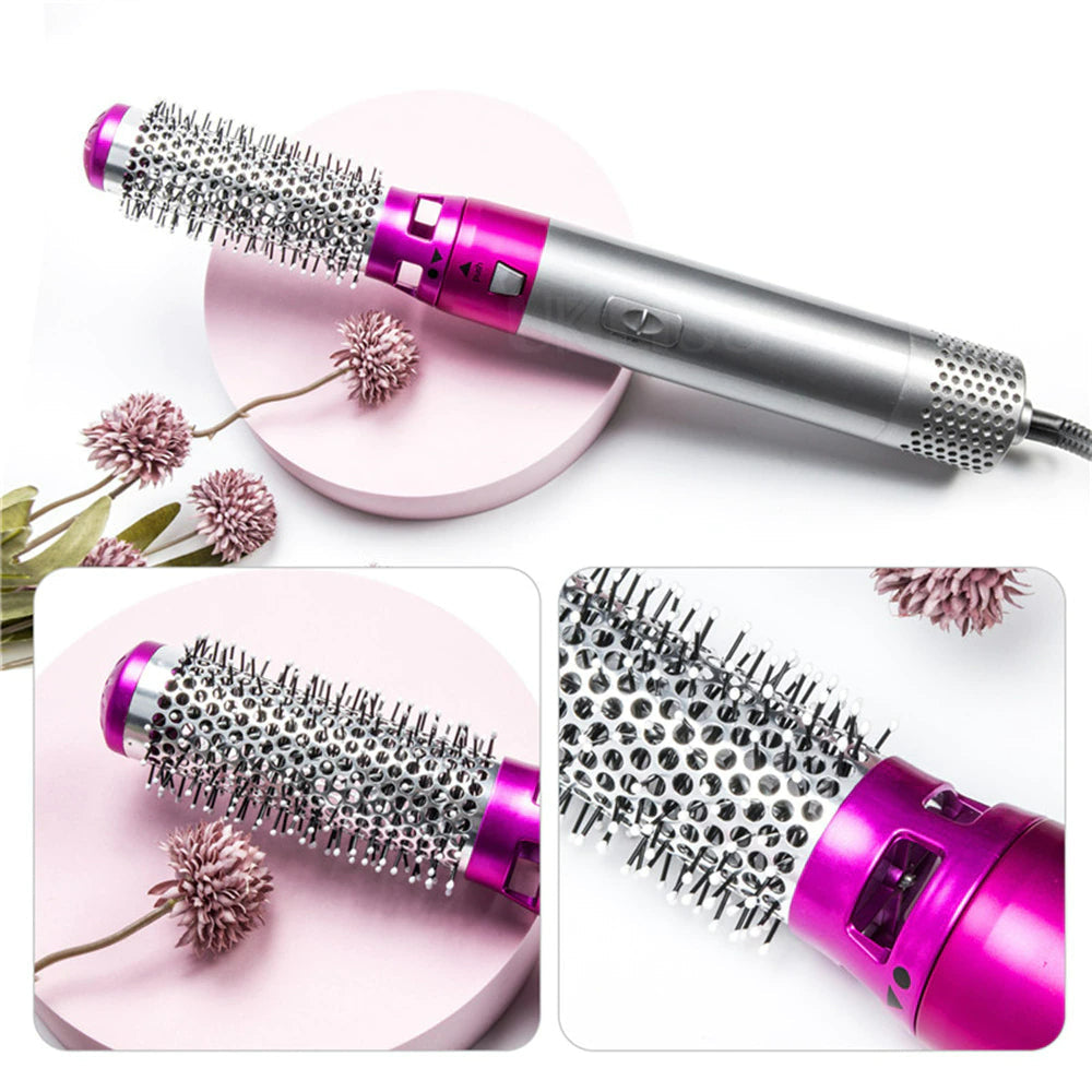 5 IN 1 HAIR DRYER HOT COMB SET HAIR CURLER WET DRY PROFESSIONAL CURLING IRON HAIR STRAIGHTENER STYLING In Stock