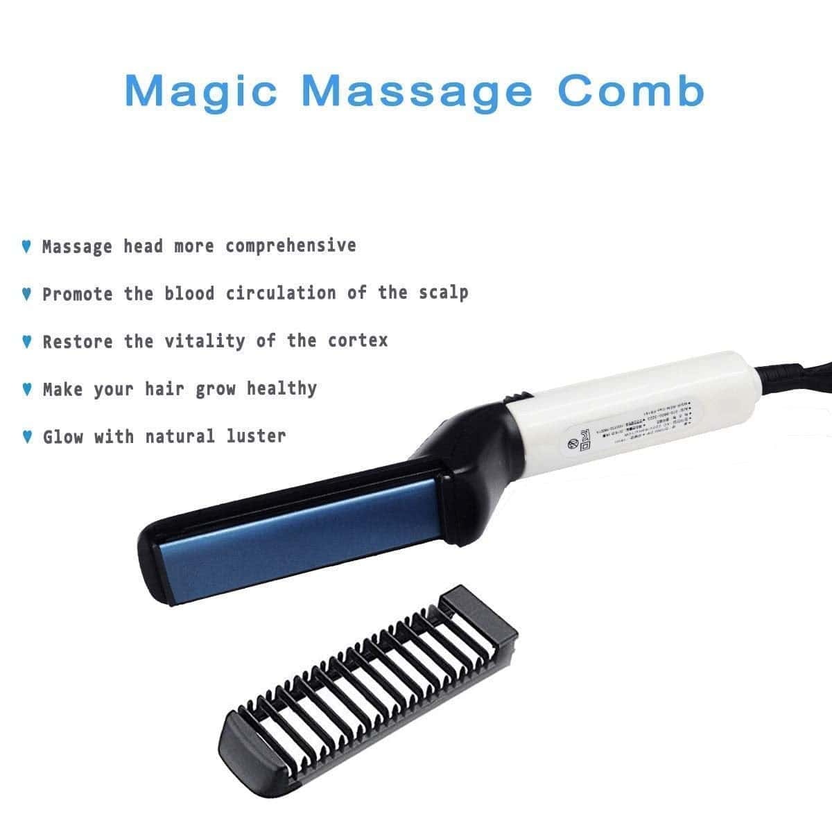 Quick Electric Hair Comb with Built-In Beard Straightener