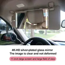 Adjustable Car Makeup LED Mirror Sun Visor Fill Light Mirror Car Supply Durable Car Cosmetic Mirror Car Accessories