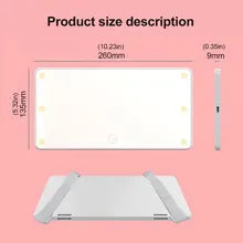 Adjustable Car Makeup LED Mirror Sun Visor Fill Light Mirror Car Supply Durable Car Cosmetic Mirror Car Accessories