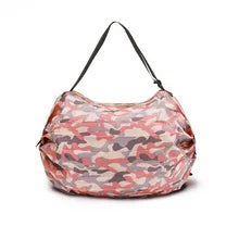 Big Folding Shopping Bag Eco-Friendly Reusable Portable One Shoulder Handbag For Travel Grocery Pocket Bags Fashion