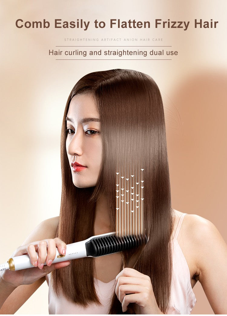 Hair Electric Straightener & Curl Comb