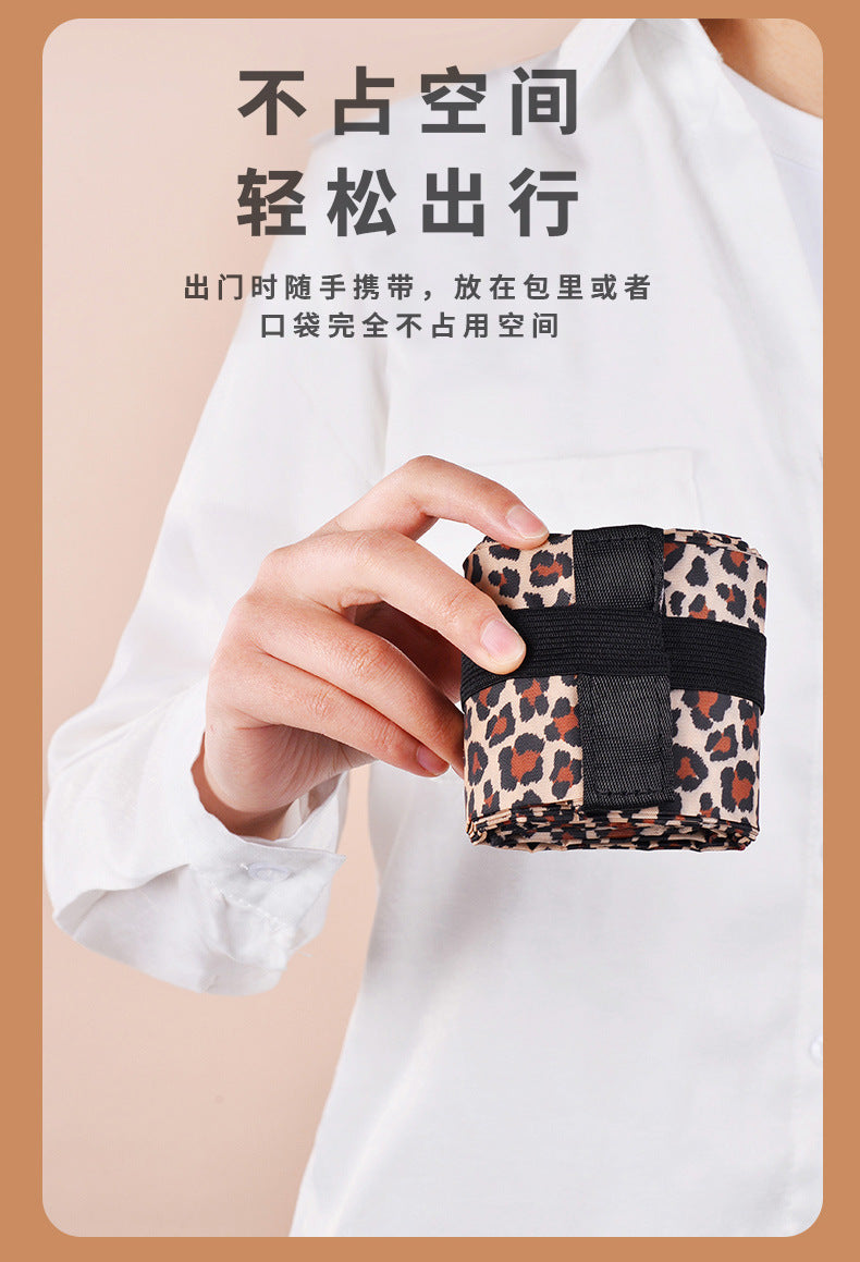 Big Folding Shopping Bag Eco-Friendly Reusable Portable One Shoulder Handbag For Travel Grocery Pocket Bags Fashion