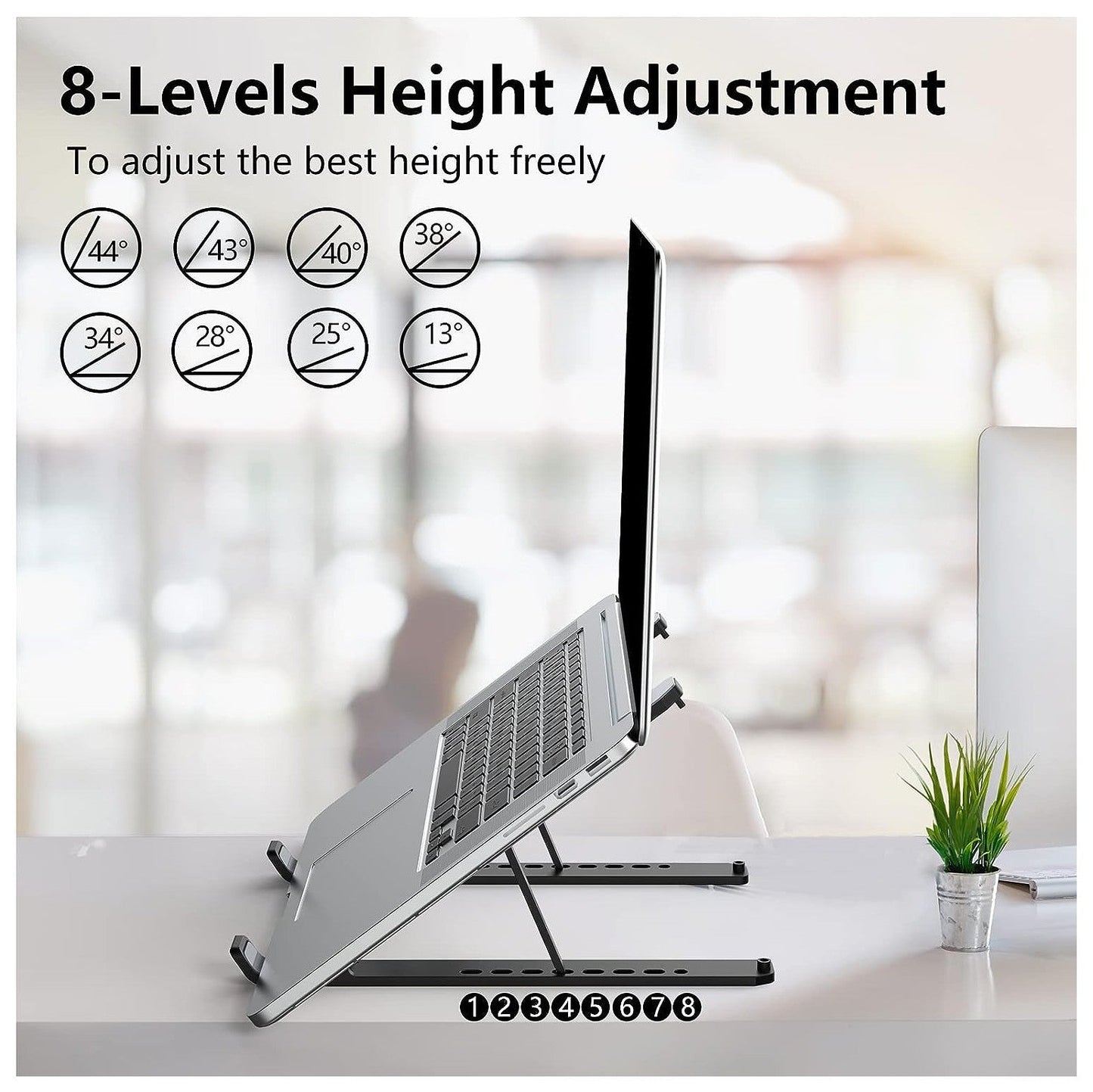 Adjustable Foldable Laptop Stand: Convenient Desk Riser