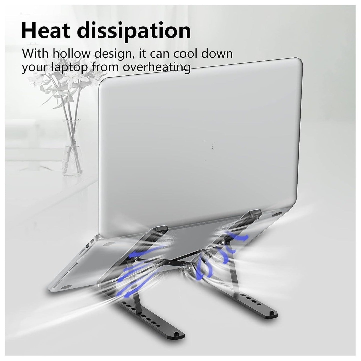 Adjustable Foldable Laptop Stand: Convenient Desk Riser