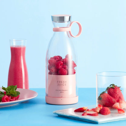 Portable Electric Blender Bottle - USB Rechargeable Mini Juicer for Fresh Juices