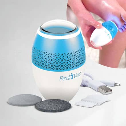PediVac Electric Callus Remover with Vacuum - Foot Callus Remover