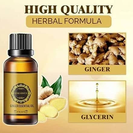 Drainage Ginger Oil for Slimming Belly