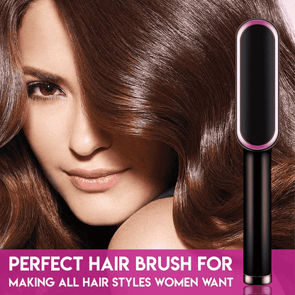 Electric Hair-Straightening Brush For Women
