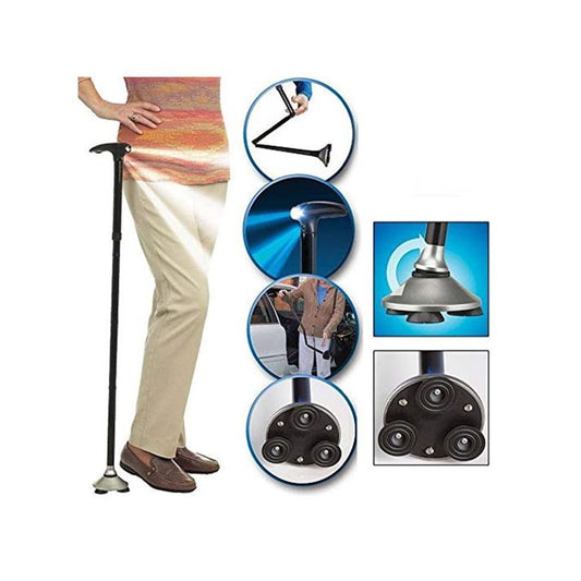 As Seen On Tv Sturdy Folding Cane Trusty Cane With Light