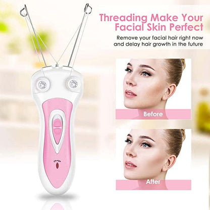 Electric Cordless Threading Easy-to-Use Hair Remover for Lips, Cheeks, Arms, Legs