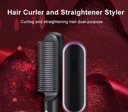 Hair Electric Straightener & Curl Comb