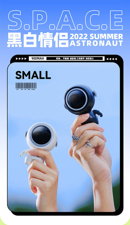 Mini Handheld Fan Cute Astronaut Cooling Fan Portable USB Rechargeable Safety Fans Without Vane Kids Student Fan