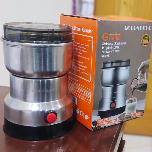 Mini Nima Electric Grinder - 4-Blade Stainless Steel Precision for Nuts, Beans, Spices, Masala, and Coffee